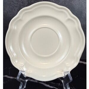 Vintage Pfaltzgraff Tea Rose Pattern Saucer 1985 Embossed Raised Back Stamp EUC